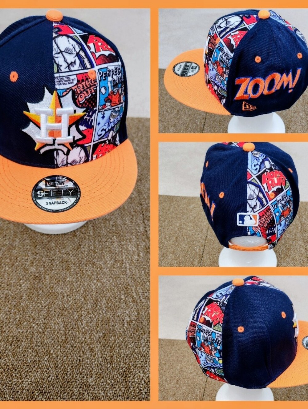 HOUSTON ASTROS MLB BASEBALL SNAPBACK HAT.